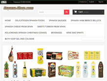 Tablet Screenshot of espana-shop.com